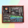 Ímãs de Geladeira Criativos de Xuzhou com Texto em Liga, Lembrancinhas Magnéticas Culturais e Criativas da Tendência Nacional, Ímãs de Geladeira Atacado
