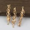 Acessórios de Joia Estilo Antigo Pingente de Galho de Salgueiro em Bronze Fundido Enfeite Pendente Material para Acessório de Cabelo de Noiva 11*45mm Joia Estilo Chinês