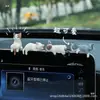 Enfeites de Carro, Gatos Fofos, Gatos Preguiçosos, Enfeites para Decoração de Tela do Console Central, Bonecos Deitados para Retrovisor