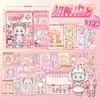 Libro de Pegatinas Nuevo Juego de Disfraces Xinmo Girl de Lingmo Supply Chain, Pegatinas Energéticas de Maquillaje de Princesa, Colección Brillante