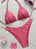 Bikini Europeo y Americano 2027 para Mujer, Sexy Traje de Baño de Dos Piezas, Frontera Cruzada de Amazon, Vacaciones en la Playa, Traje de Baño Reversible