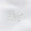 Anéis Abertos e Fechados Banhados a Prata S925 com Ouro 24K Acessórios para Pulseira Colar DIY Anéis Redondos que Preservam a Cor Materiais para Joias Artesanais