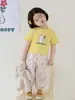 Camiseta Infantil Wulibuyi com Estampa de Desenho 2026 Verão Novo Estilo Camiseta Básica para Bebê Camiseta Fofa Estilo Coreano Infantil