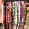 2 * 3mm Olho de Tigre pedra ágata redondo espaçador contas soltas azul padrão ágata DIY acessórios de jóias frisado lote de produtos semi-acabados