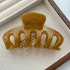 Pinza de hueso de dragón estilo coreano para primavera-verano, pinza de garra de alta gama, pinza para el pelo voluminosa para la parte trasera de la cabeza, pinza de tiburón, accesorio de pelo simple