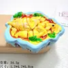 Juguetes de Comida Simulada Accesorios de Resina Platos Caseros Parches Hechos a Mano para Refrigerador Pegamento de Crema para Manualidades Colgante para Funda de Teléfono Móvil Pequeños Accesorios