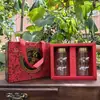 Polvo de Esporas de Ganoderma Empaque Caja de Regalo Especial Caja de Regalo para Productos Secos Caja Vacía Caja Roja para Material Medicinal Cartón para Material Medicinal