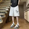 Pantalones Cortos de Baloncesto de Verano de Moda para Hombre, Estilo Hip-Hop Americano, Pantalones Cortos de Cinco Puntos con Diseño Único, Pantalones Cortos Casuales Grandes
