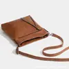 Bolso de Mujer Estilo Nuevo, Bolso de Hombre Retro, Bolso de Hombro de Cuero Suave PU, Bolso Cuadrado Vertical de Gran Capacidad, Bolso Cruzado para Exteriores