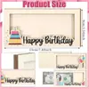 Bolsa de Regalo de Madera para Fiesta de Cumpleaños Tarjeta de Felicitación Soporte para Regalo Sobre para Efectivo Decoración de Regalo para Fiesta de Cumpleaños