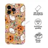 Funda de Teléfono Halloween Fantasma Calabaza Floral Retro Linda para iPhone17 Apple 18Promax Película Estuche Duro