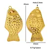 Colgante de pez grande de acero inoxidable transfronterizo, caballo de madera, charm de estrella de mar, accesorios de joyería DIY para collares y pendientes de acero de titanio ecológico