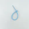 Corbatas de Cable de Silicona de Colores, Organizadores de Cables Reutilizables, Llaveros, Correas de Bloqueo Automático, Duraderas, Disponibles en Múltiples Colores