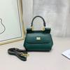 Bolsa Siciliana de Couro Texturizado com Estampa de Palma Transfronteiriça Aliexpress para Mulheres, Bolsa Pequena Transversal, Bolsa de Ombro, Estilo Minimalista Urbano
