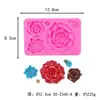 Molde de Silicona Rosa Serie de Flores DIY Herramientas para Hornear Pastel Fondant Chocolate Decoración Camelia Rosa