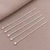 Alfinetes em formato de T, alfinetes em formato de 9, alfinetes com cabeça redonda, banhados a ouro 18K em cobre, materiais para atacado para acessórios de joias artesanais DIY com contas