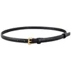 Cinturón Fino de Piel Genuina para Mujer, Accesorio de Nicho Estilo Diseñador para Vestidos, Cinturón Pequeño de Piel de Vaca de Primera Capa para Combinar con Vestidos, En Stock