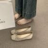 Vestido Estilo Francês Estilo Fada Altura Interna Sapatilhas de Balé Combinam com Tudo Não Cansam os Pés Sapatos de Noite Delicados Lindos Sapatos de Camada Única para Mulheres