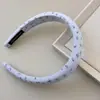 Diadema de Estilo Fresco de Lujo Ligero, Diseño de Esponja Fina, Accesorio para el Cabello de Gama Alta, Diadema de Colores para Mujeres, Venta al por Mayor, Diadema de Corona Alta para Lavarse la Cara
