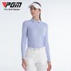 Camiseta de manga larga de golf PGM para mujer, ropa de otoño e invierno de secado rápido, polo deportivo, ropa de tenis, traje superior