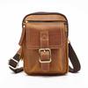 Bolsa de mensageiro masculina da moda transfronteiriça bolsa de ombro de couro de cavalo louco saia bolsa de mensageiro vertical portátil uma geração de cabelo