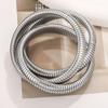 Anillo de Moda para Mujer Estilo Europeo y Americano Acero de Titanio Exagerado Hueso de Serpiente Pulsera Elástica Multi-Anillo Elegante Personalizado Serpiente Pulsera Impermeable