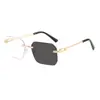 Gafas de Sol Futuristas Sin Montura para Hombres y Mujeres, Protección UV, Elegantes para Ciclismo y Conducir