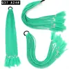 Coleta Gradiente de Siete Colores Coleta Trenza Pequeña Trenza de Color Sucio Coleta Tocado Personalizado Hip Hop Trenza de Tres Hilos