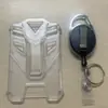 Fivela de chave telescópica com clipe traseiro, fivela de puxar fácil, chaveiro, corda de chave anti-perda anti-roubo, fivela para montanhismo ao ar livre