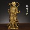 Cobre Weituo Galan Protector del Dharma Estatua de Buda Wei Tuo Guan Gong Galan Bodhisattva Dios Protector Izquierdo y Derecho del Dharma Decoración de Bronce Dorado Sala de Estar