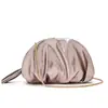 Comercio Exterior Transfronterizo Francés de Nicho Piel Suave Color Caramelo Plisado Nube Bolso Mini de Hombro Cruzado con Clip para Mujer 2025