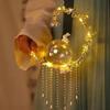 Linterna de Conejo del Festival del Medio Otoño Terminada Portátil Luminosa Linterna de Conejo de Jade Linterna de Loto Accesorios Antiguos Hanfu Linterna de Mano
