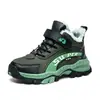 Zapatos infantiles transfronterizos para niños, zapatos de senderismo, nuevos de invierno, con algodón adicional, más gruesos, cálidos, resistentes al desgaste, estilo para niñas, zapatos deportivos para exteriores