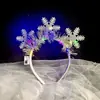 Atacado Transfronteiriço de Tiaras Estilo Floresta Nova, Acessórios de Cabeça de Rena Borboleta de Natal, Tiaras Brilhantes de Feira Noturna e Brinquedos de Barraca de Rua