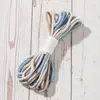 Corda de Algodão Torcida com Núcleo em Gradiente Colorido, Corda Torcida com Núcleo em Gradiente 3mm, Corda de Algodão Torcida com Núcleo em Gradiente Colorido para Tecelagem Macramê 5m