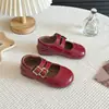Zapatos de Cuero para Niños, Zapatos de Princesa Suaves para Bebés, Zapatos de Una Sola Pieza para Niñas, Nuevo Estilo Primavera y Otoño 2025 para Niñas Pequeñas