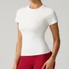 Camiseta Deportiva Popular de Manga Corta para Mujer de Verano, Secado Rápido, Transpirable, Ajustada, para Correr, Fitness, Yoga, Ropa de Montañismo al Aire Libre