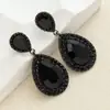 Moda Europea Pendiente de Gota de Agua de Alta Calidad Temperamento Exagerado Completo de Diamante Cristal Pendiente de Venta Caliente para Mujer Pendiente al por Mayor Pendiente Pendiente