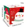 Nova Caixa de Presente de Natal Caixa de Papel para Doces de Natal Enfeites Caixa de Presente de Papel de Natal Caixa de Embalagem Dobrável