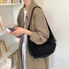 Bolso Grande de Gamuza Retro para Mujer 2026 Nuevo de Moda Tendencia Coreana Nicho Bolso de Axila Bolso Cruzado de Sillín