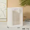 Bolsa de Mano Transparente con Ventana para Flores, Bolsa de Regalo Engrosada para San Valentín, Bolsa para Empaquetar Ramos de Regalo con Ventana