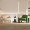 Sofá monoplaza creativo de diseñador para sala de estar, sofá perezoso moderno, silla sofá de lujo ligero para hotel y casa de huéspedes, ocio y reunión