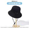 Sombrero para Mujer de Verano Anti-ultravioleta Sombrero de Pescador Sombrero de Sol Sombrero Cubre-cara Circunferencia de Cabeza Grande Sombrero de Sol Sombrero Grande Ala del Sombrero Sombrero Liso Moderno