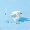 Estilo Ins Hermoso Cisne Blanco Micro Paisaje Adornos de Resina Joyería Carnosa Zakka Adornos de Regalo Creativos