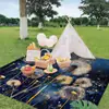 Tapete de praia transfronteiriço de secagem rápida repelente de água tapete à prova de umidade tapete de piquenique ao ar livre cobertor de acampamento