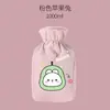 Bolsa de água quente para cama, enchível, espessa, para aquecer a cintura, compressa quente, abdômen, aquecedor de mãos, capa de tecido pelúcia, uso duplo para compressa quente e fria