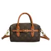 Bolso de lujo, bolso Boston en forma de almohada, nuevo modelo de lujo ligero 2026, bolso de hombro y cruzado de alta gama, bolso tipo cesta con estampado vintage