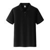 Camiseta polo de manga curta masculina respirável camisa social com lapela camiseta masculina