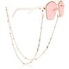 Joyería de Moda Transfronteriza Europea y Americana Accesorios de Gafas Florales Cadena Colgante de Margarita con Goteo de Color Cadena Sencilla para Gafas de Sol Femeninas