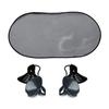 Parasol para Coche de Hilo Negro Plegable de Verano Más Vendido Hilo Negro Parasol Trasero Suministros para Coche